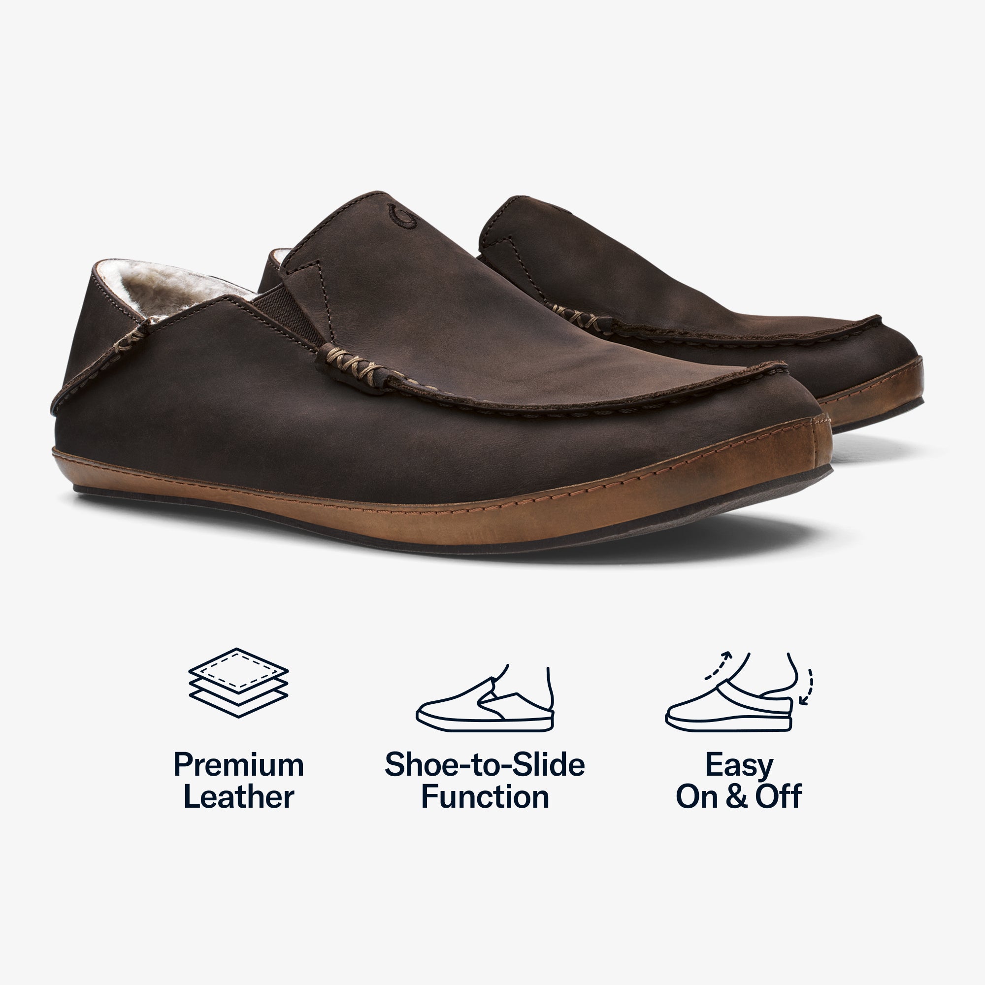 Moloā Slipper - Dark Wood - Image 3