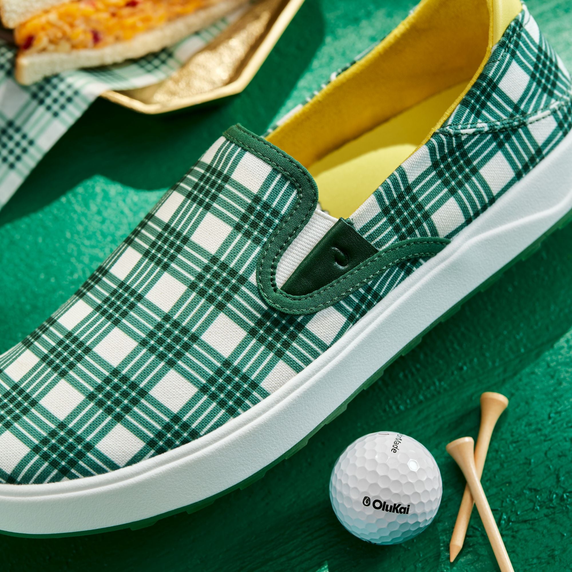 Wai'alae Slip On - Medium Green / Bright White - Image 4